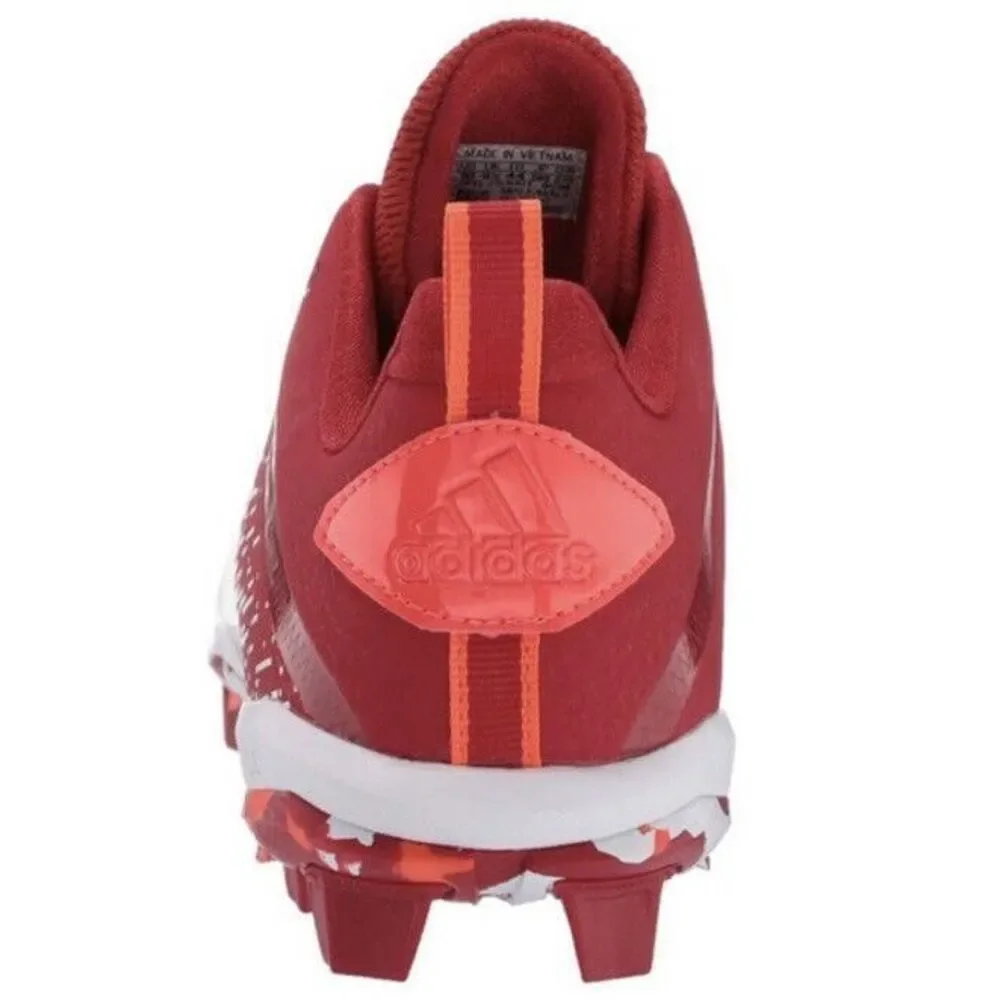 Men's Size 16‎ Adidas Adizero SPARK Mid Football Cleats Red/White EH3442